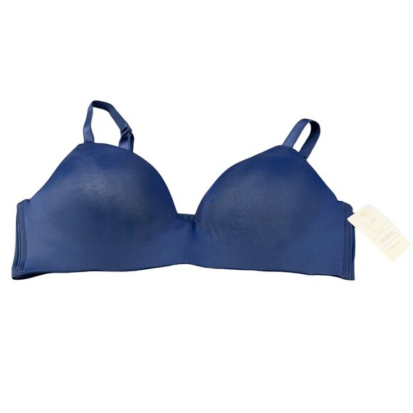 Auden Other - Auden Women's Sz 38D Nursing Bra Lightly Lined Wireless Two Way Straps Blue New